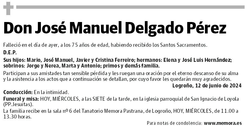 Don José Manuel Delgado Pérez