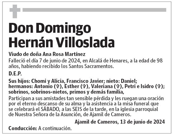 Don Domingo Hernán Villoslada