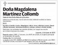 Doña Magdalena Martínez Collomb
