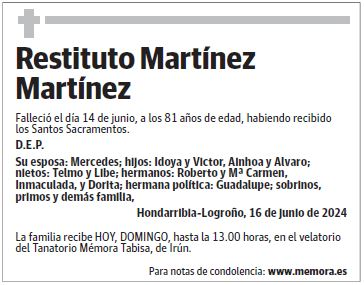 Restituto Martínez Martínez