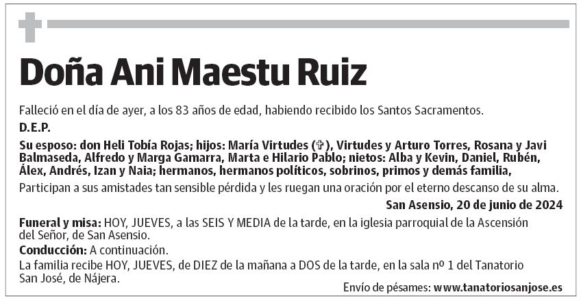 Doña Ani Maestu Ruiz