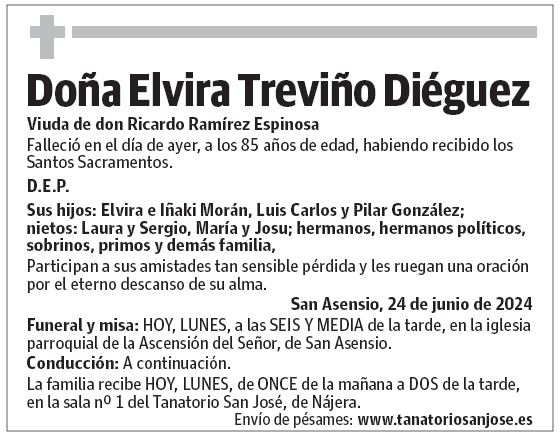 Doña Elvira Treviño Diéguez