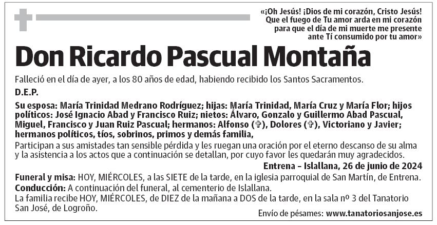 Don Ricardo Pascual Montaña