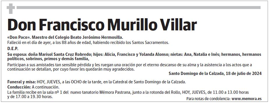 Don Francisco Murillo Villar