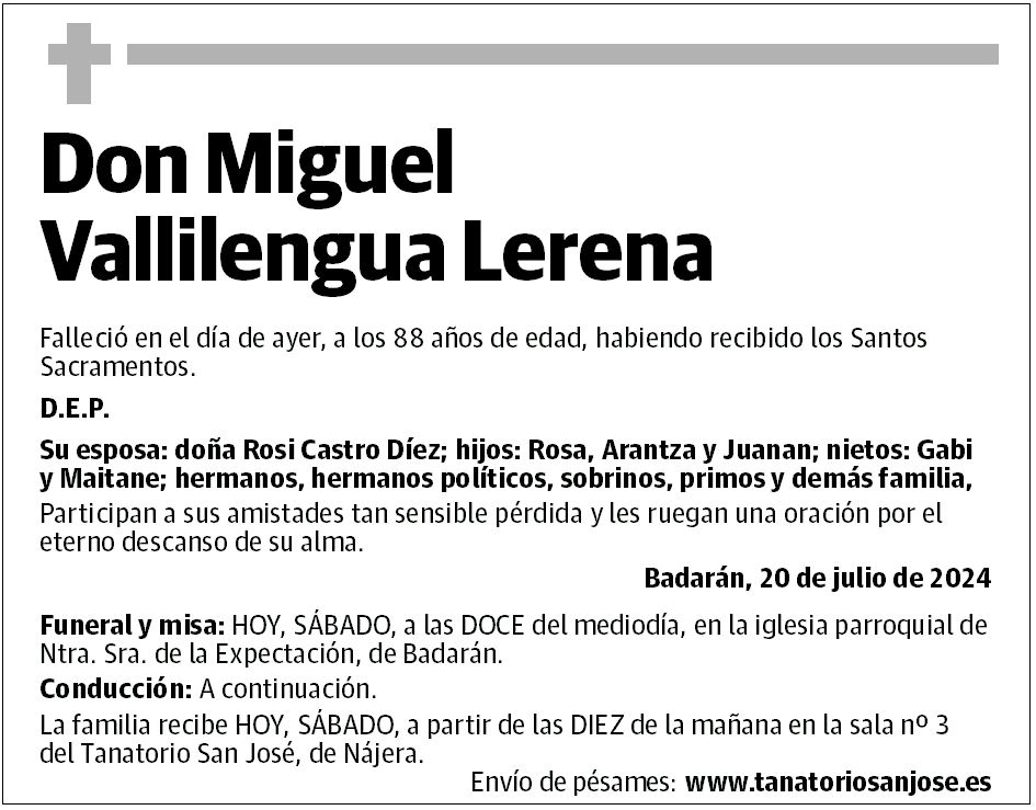 Don Miguel Vallilengua Lerena