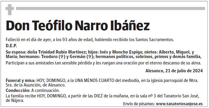 Don Teófilo Narro Ibáñez