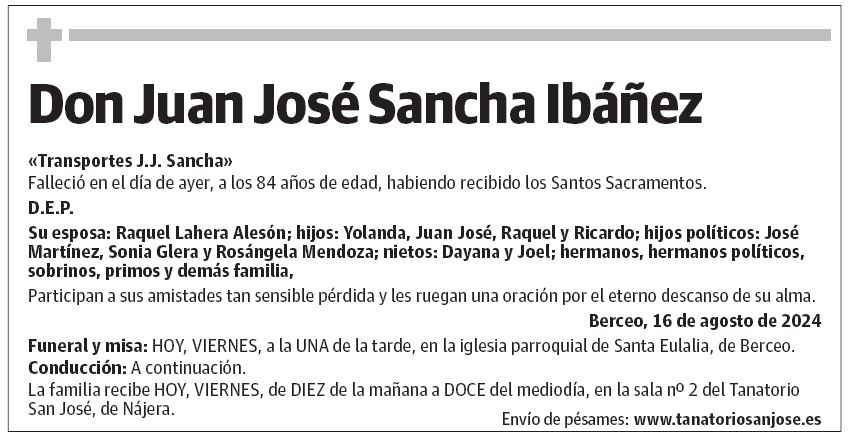 Don Juan José Sancha Ibáñez