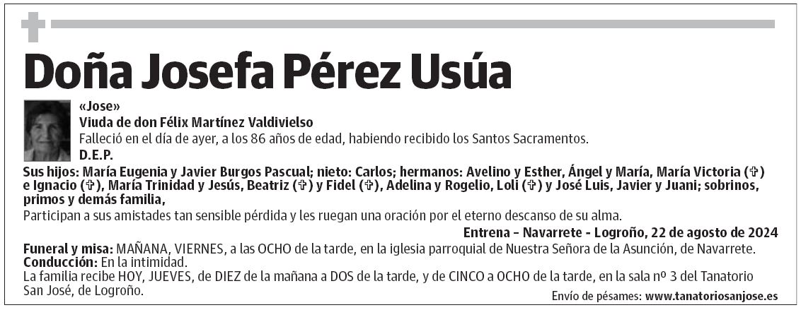 Doña Josefa Pérez Usúa