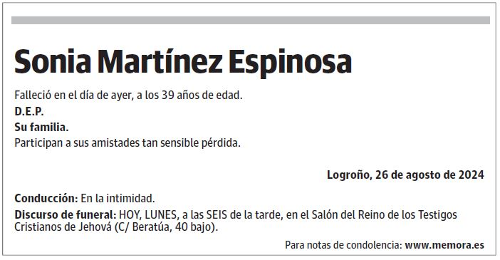 Sonia Martínez Espinosa