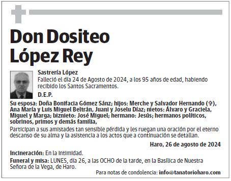 Don Dositeo López Rey