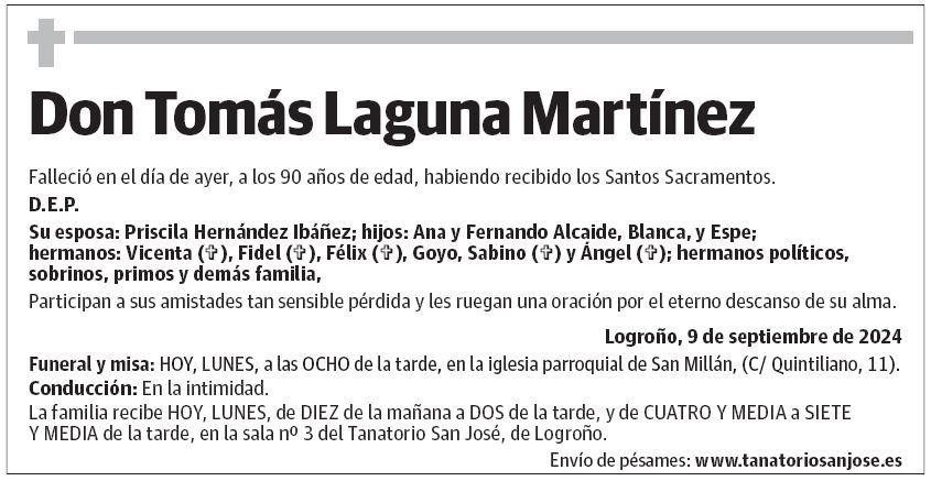 Don Tomás Laguna Martínez