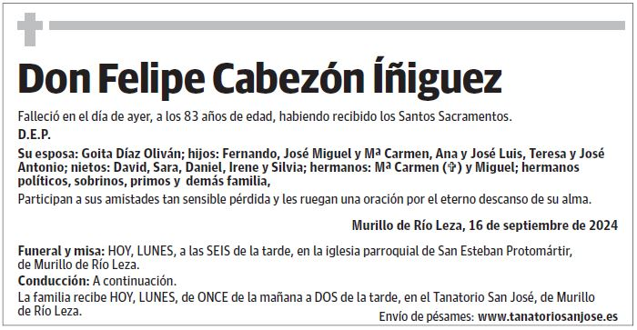 Don Felipe Cabezón Íñiguez