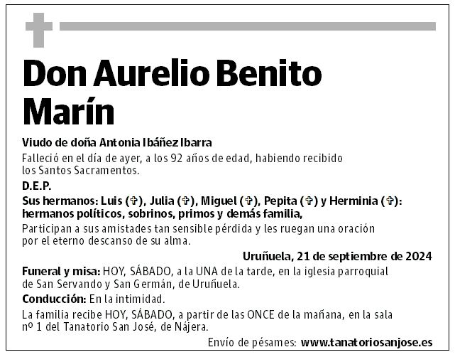 Don Aurelio Benito Marín