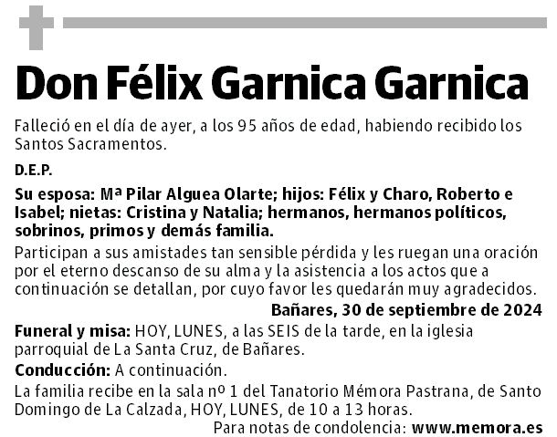 Don Félix Garnica Garnica