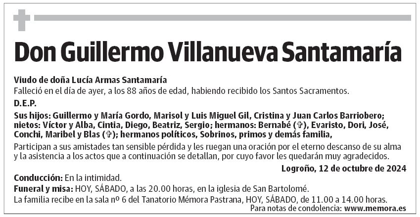 Don Guillermo Villanueva Santamaría