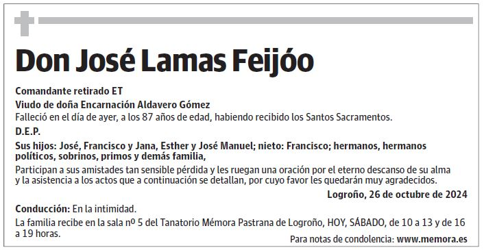 Don José Lamas Feijóo