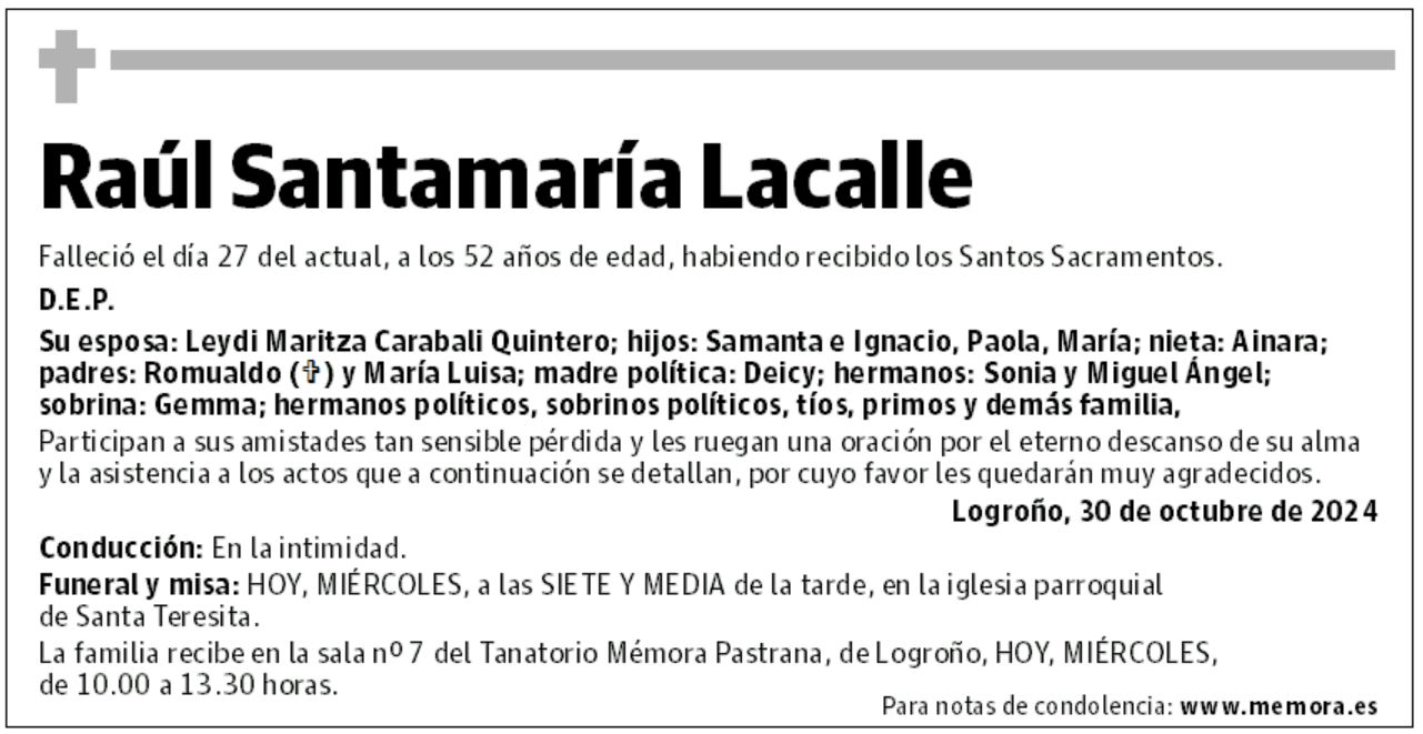 Raúl Santamaría Lacalle