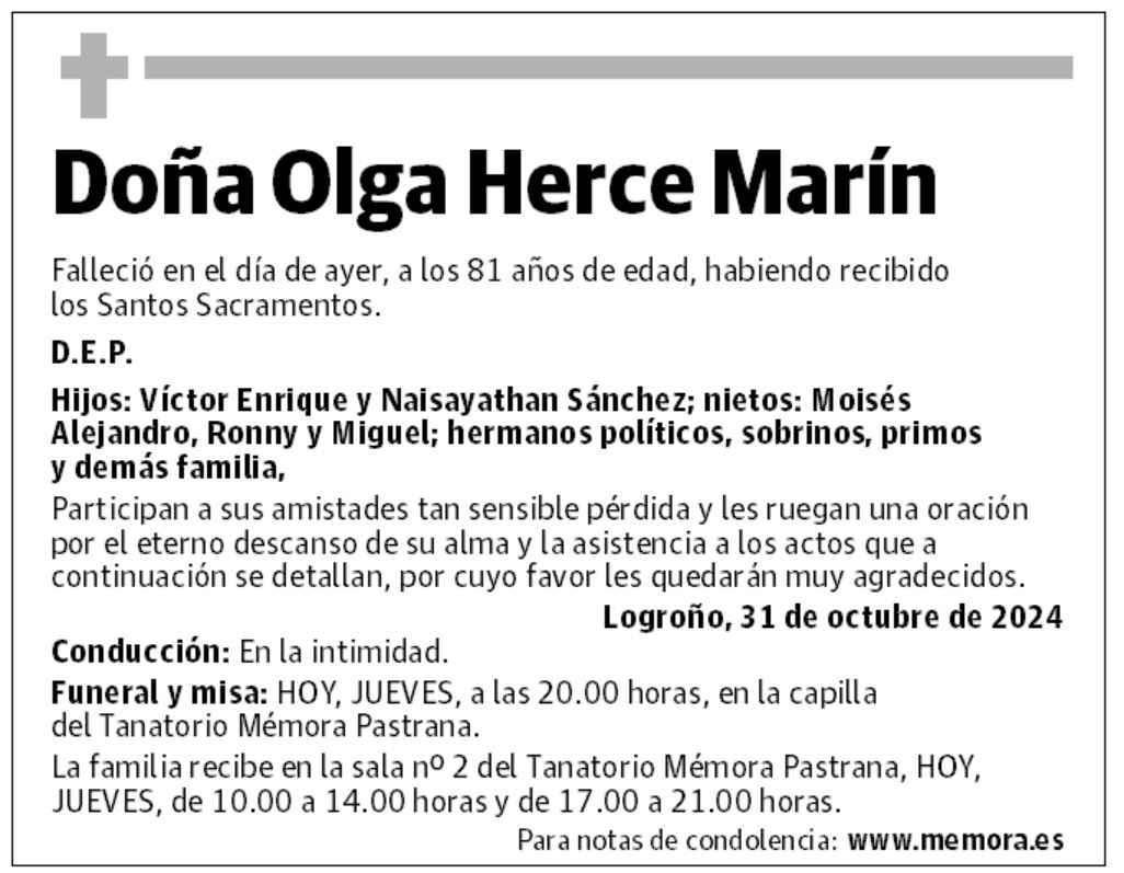 Doña Olga Herce Marín