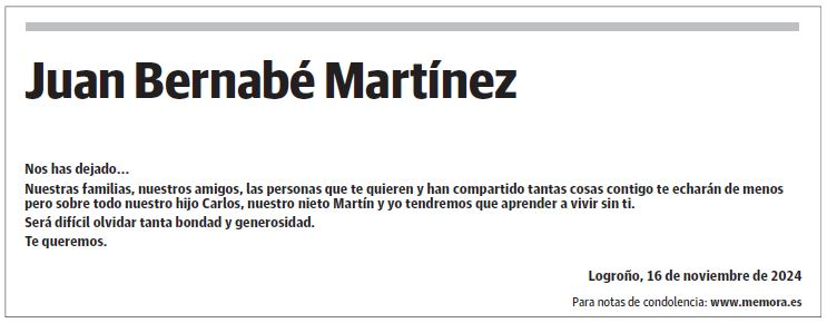 Juan Bernabé Martínez