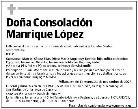 Doña Consolación Manrique López