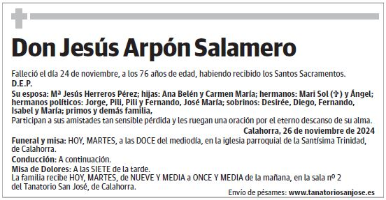Don Jesús Arpón Salamero