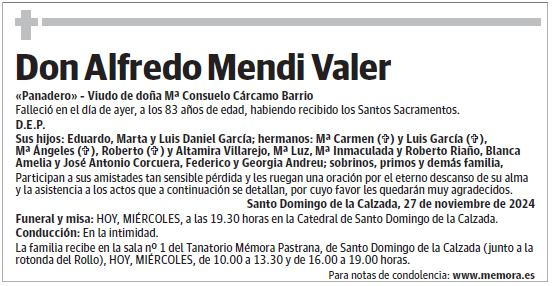 Don Alfredo Mendi Valer