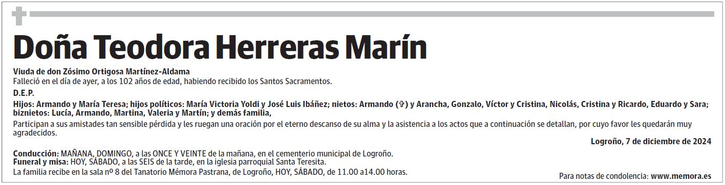 Doña Teodora Herreras Marín