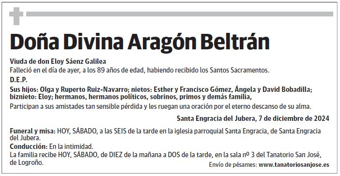 Doña Divina Aragón Beltrán