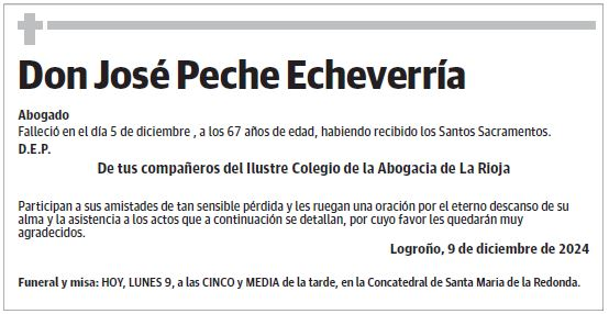 Don José Peche Echeverría