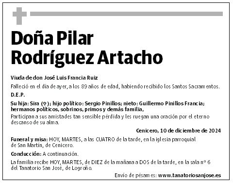 Doña Pilar Rodríguez Artacho