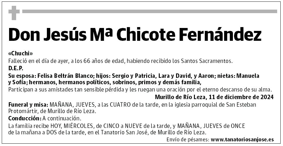 Don Jesús Mª Chicote Fernández