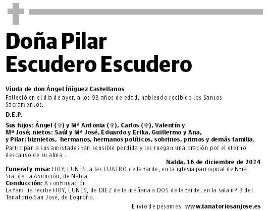 Doña Pilar Escudero Escudero