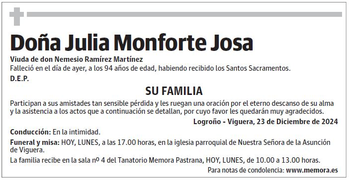 Doña Julia Monforte Josa