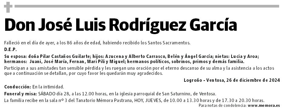 Don José Luis Rodríguez García