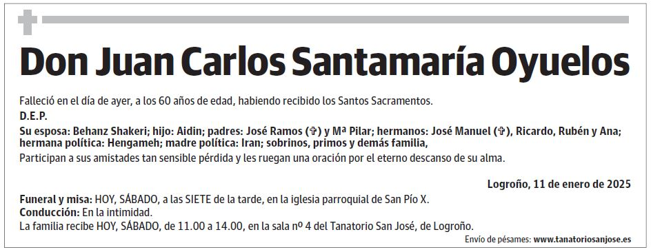 Don Juan Carlos Santamaría Oyuelos