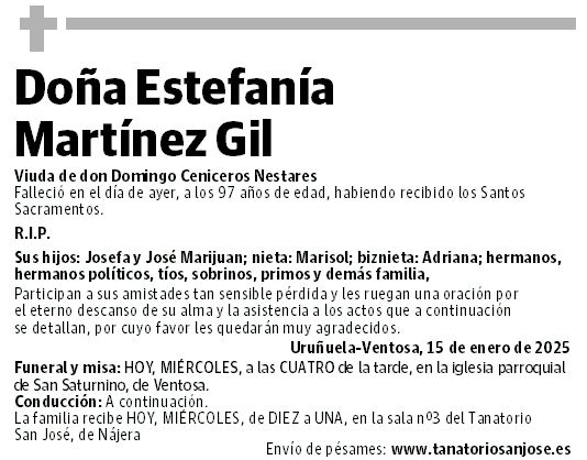 Doña Estefanía Martínez Gil