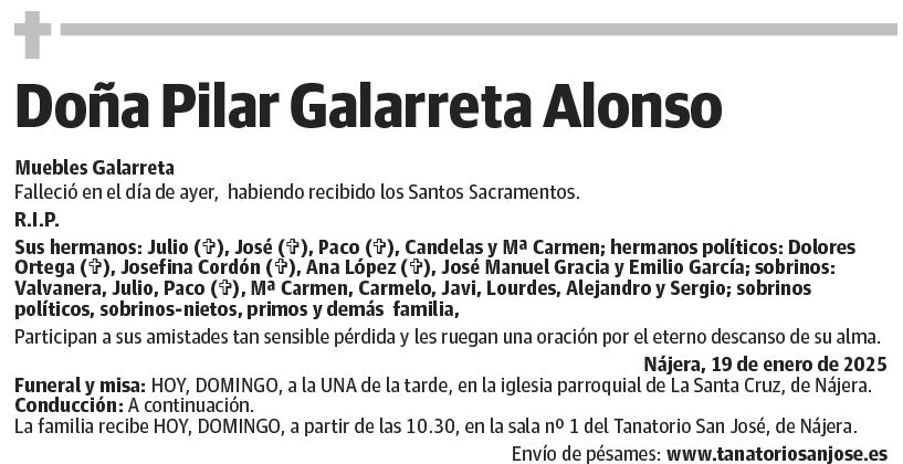 Doña Pilar Galarreta Alonso