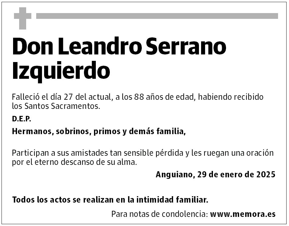 Don Leandro Serrano Izquierdo