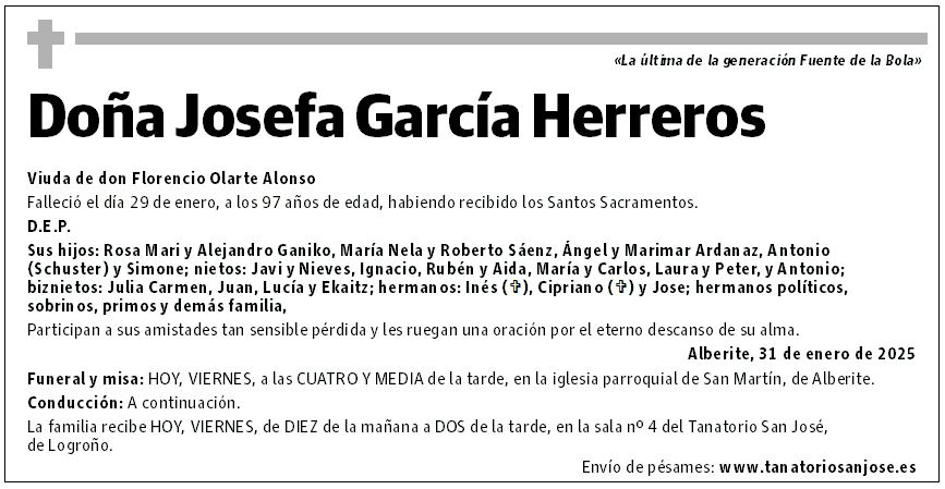 Doña Josefa García Herreros