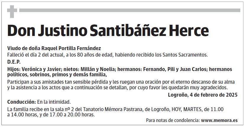 Don Justino Santibáñez Herce