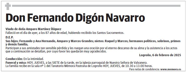Don Fernando Digón Navarro