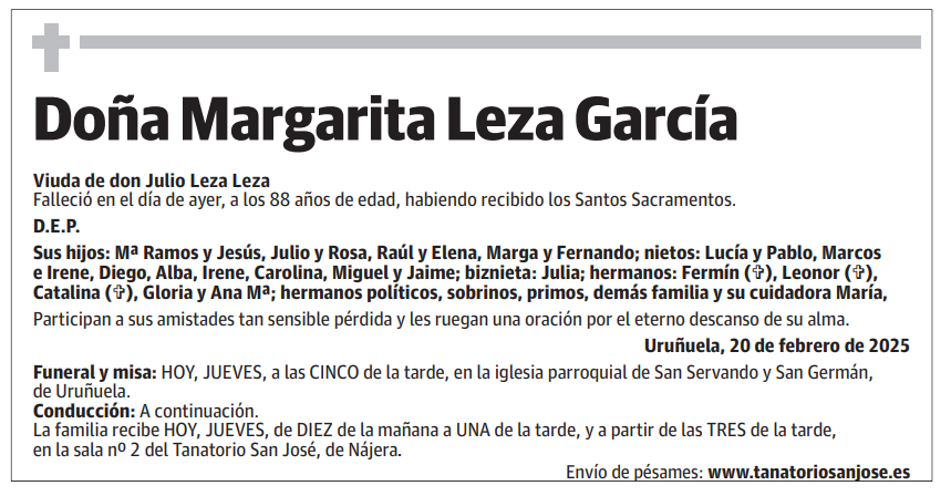 Doña Margarita Leza García