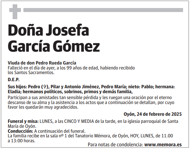 Doña Josefa García Gómez