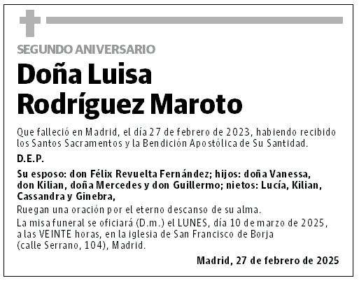 Doña Luisa Rodríguez Maroto
