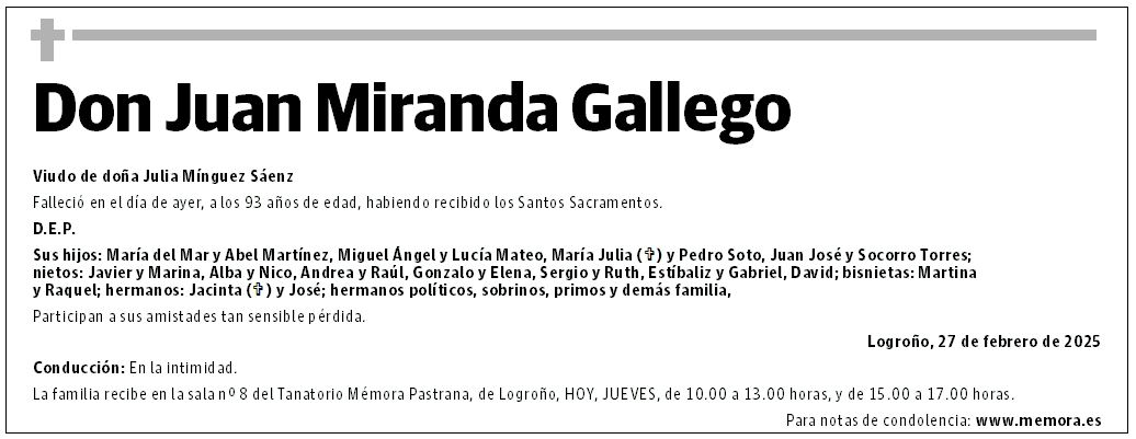 Don Juan Miranda Gallego