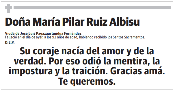 Doña María Pilar Ruiz Albisu