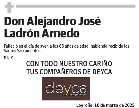 Don Alejandro José Ladrón Arnedo