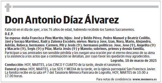 Don Antonio Díaz Álvarez
