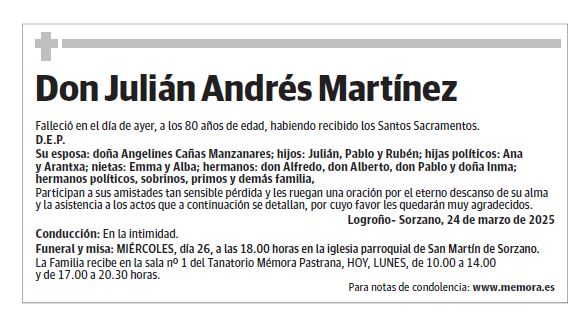Don Julián Andrés Martínez