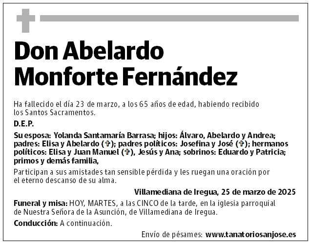 Don Abelardo Monforte Fernández